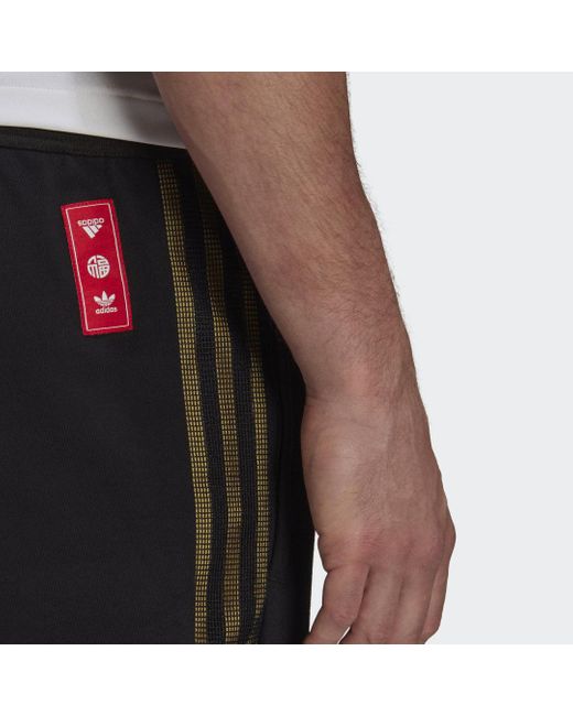 adidas Katoen Juventus Cny Joggingbroek in het Zwart voor heren - Lyst