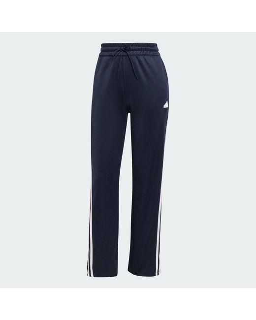 Adidas Blue Iconic Wrapping 3-Streifen Snap Trainingshose