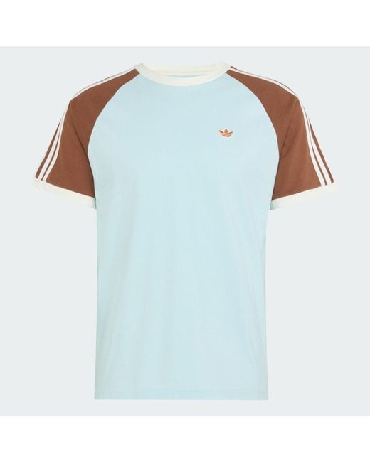 Adidas Blue Washed Cali T-Shirt for men
