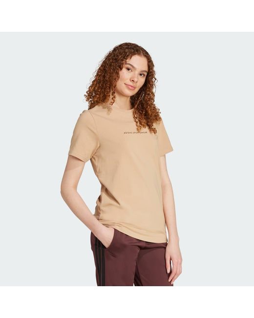 Adidas Natural Codes Doodle Camp Graphic Tee