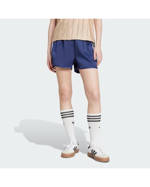 Adidas Originals Blue Satin Sprint Shorts