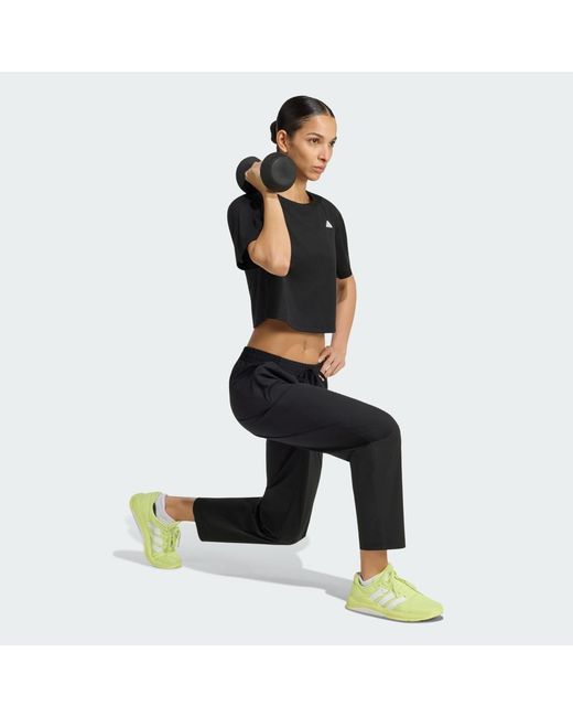 Adidas Black Workout Essentials Woven Joggers