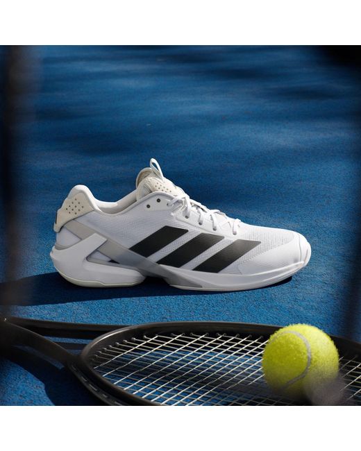 Adidas White Adizero Ubersonic 5 Tennis Shoes for men