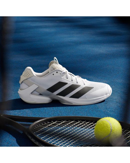 Adidas White Adizero Ubersonic 5 Tennis Shoes for men