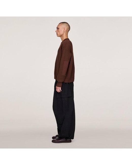 Adidas Brown Y-3 Ut Knit Crew Sweatshirt