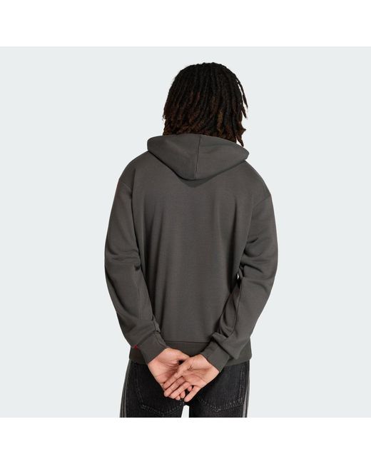 Adidas Black Audi Revolut F1 Team Dna French Terry Hoodie for men
