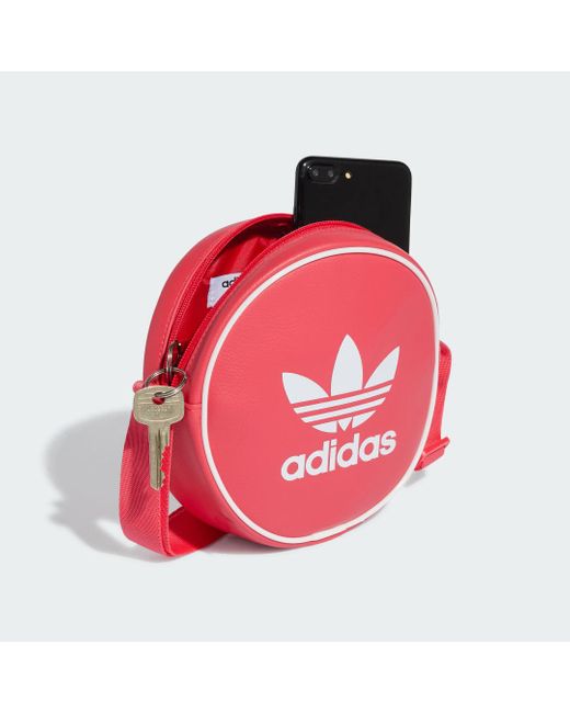 Adidas Red Adicolor Classic Round Bag