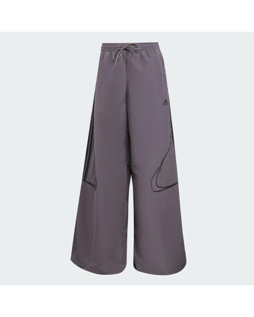 Teamgeist Adicolor Pantaloni Da Allenamento Cuciti Oversize di Adidas Originals in Gray