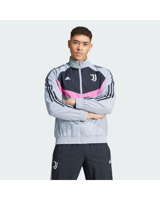 Giacca da allenamento Woven Juventus di Adidas in Gray da Uomo