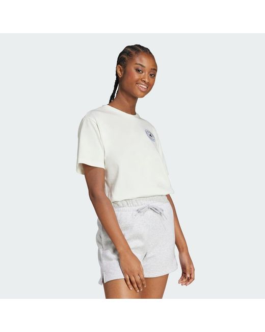Adidas White Farmers Market Graphic T-Shirt