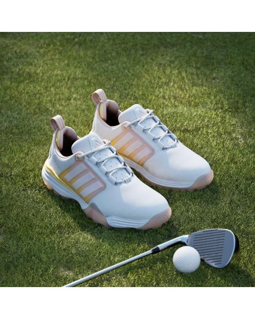 Adidas White Adipower 26 Spikeless Golf Shoes