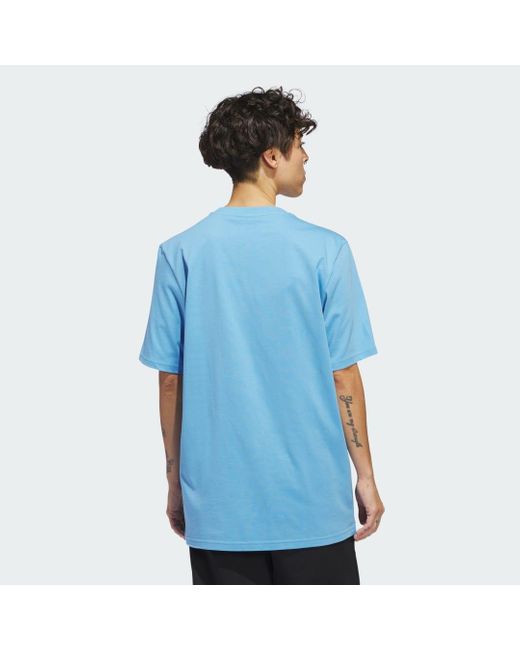 T-shirt Henry Jones Nora Short Sleeve di Adidas in Blue da Uomo