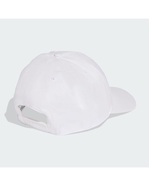 adidas Linear Baseball Cap in White | Lyst UK
