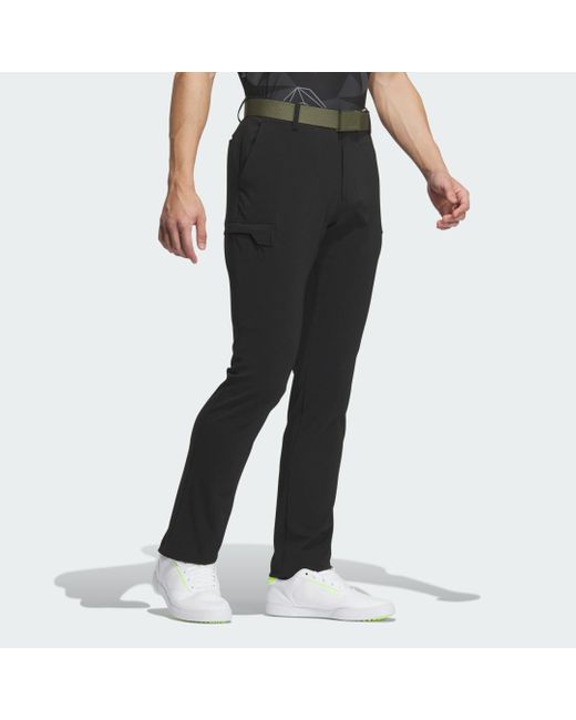 Adidas Black Go-To Cargo Pocket Long Trousers for men