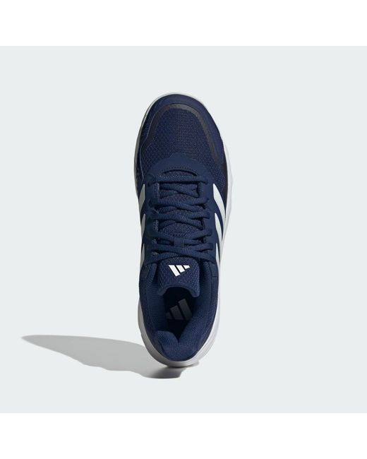 Adidas Blue Courtjam Control 3 Tennis Shoes for men