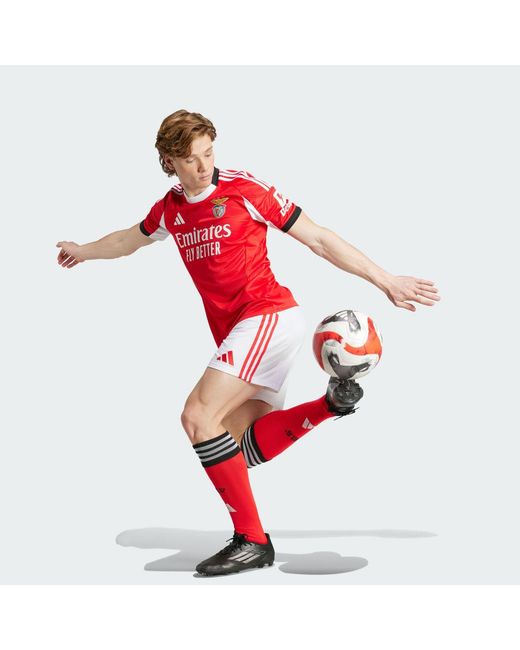 Adidas Red Benfica 25/26 Home Jersey for men