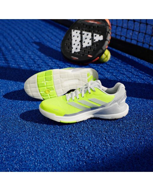 Adidas Green Crazyquick Lightstrike Padel Shoes