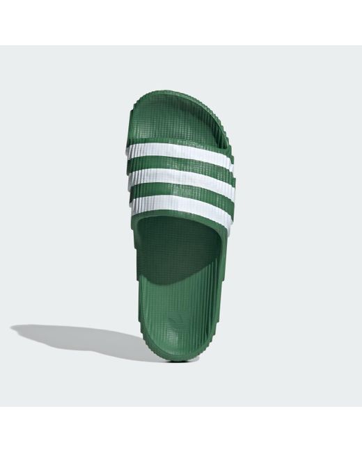 adilette green white