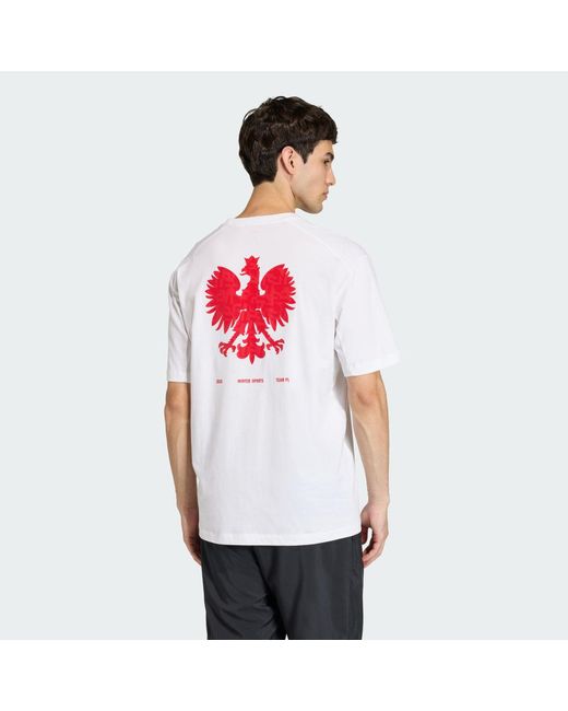 Adidas White Poc Milano T-Shirtw for men