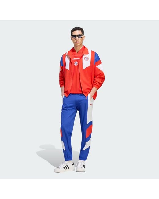 Adidas Red Fc Bayern Muenchen Eqt Track Top for men