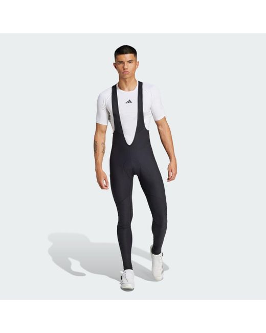 adidas Padded Cycling Bib Tights in Blue for Men Lyst UK