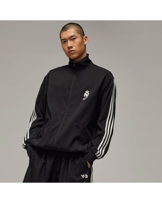 Adidas Black Y-3 Real Madrid Travel Track Top for men