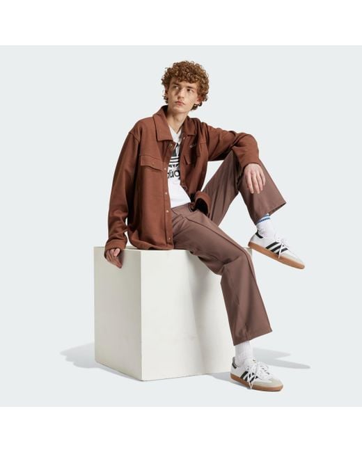adidas Premium Overhemd in het Bruin voor heren Lyst NL