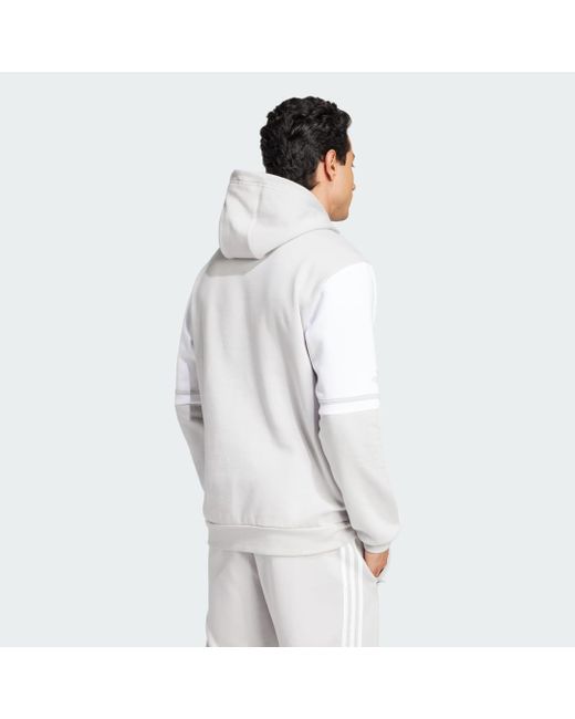 Adidas White Squadra 25 Sweat Hoodie for men