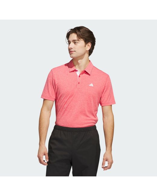 Adidas Red Drive Heather Polo Shirt for men