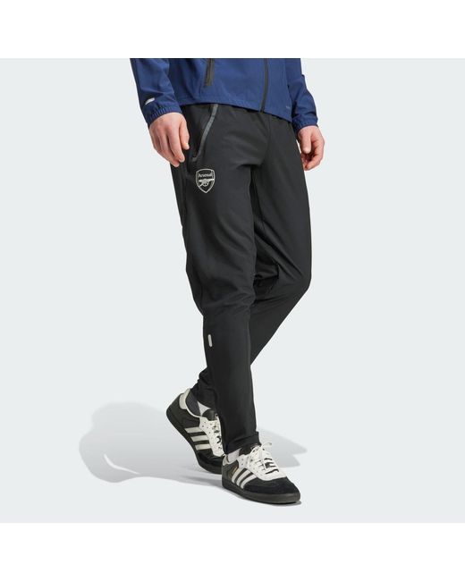 Adidas Black Arsenal Tiro 25 Competition Vis Tech Travel Pants for men