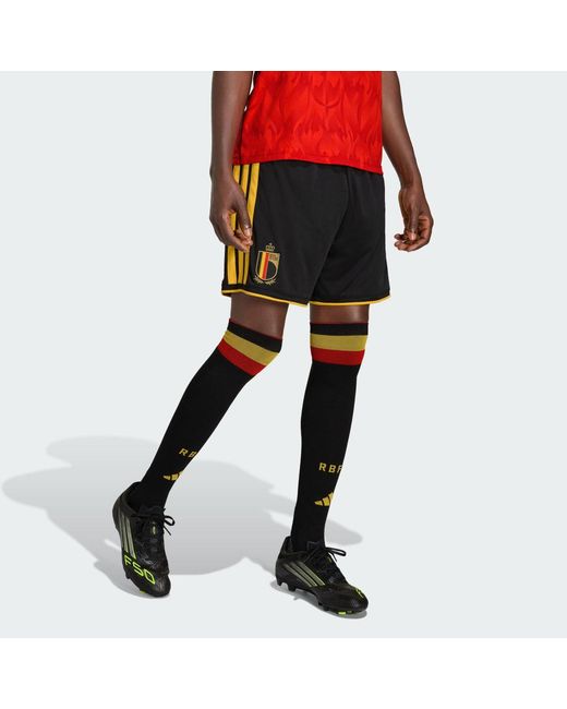 Adidas S Belgium Home Shorts World Cup 2026 Black/gold L for men