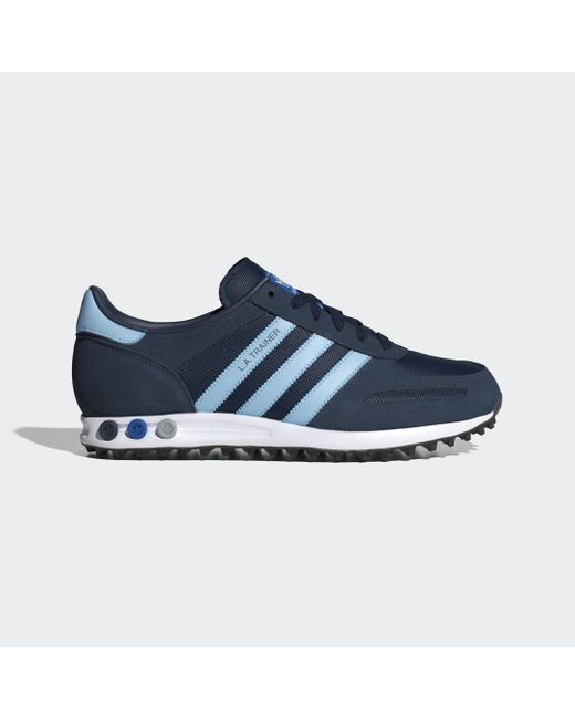 Adidas Blue La Trainer Shoes