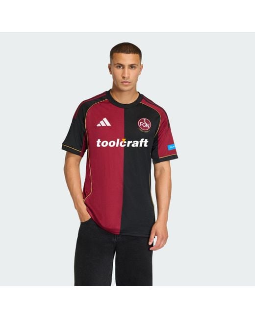 Adidas Red 1. Fc Nürnberg 25/26 Home Jersey for men