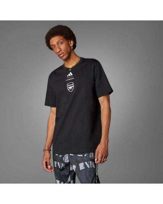 Adidas Gray Arsenal X Labrum Seasonal T-Shirt for men