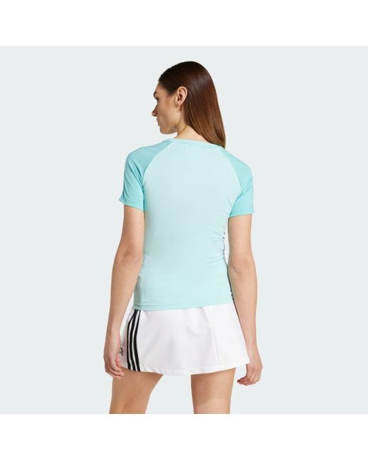 Camiseta Adicolor Raglan Slim 3 Bandas Adidas de color Blue
