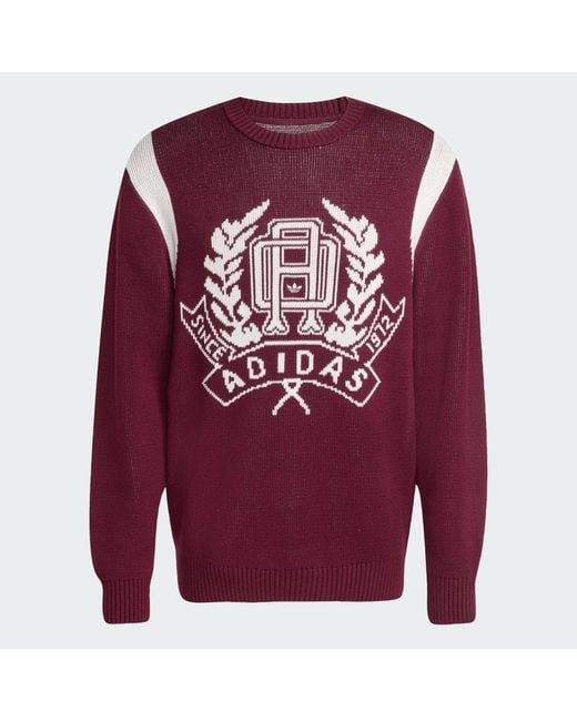 Jersey De Punto Regular Adidas de hombre de color Red
