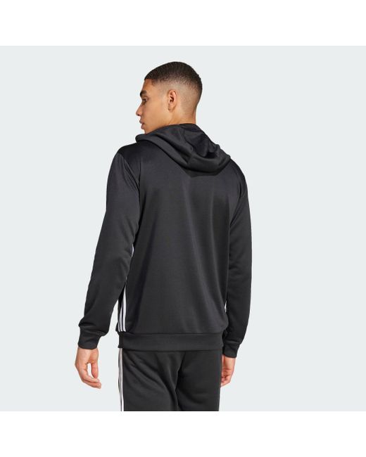Adidas Black Tiro 25 Essentials Sweat Hoodie for men