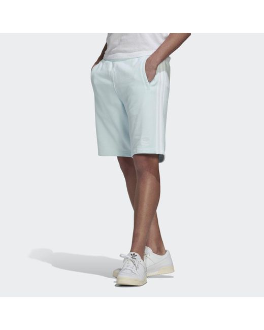Adidas 3-Streifen Sweat Shorts in Blue für Herren