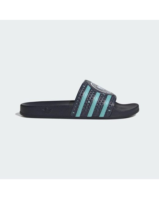 Adidas Blue Germany Trefoil Slides