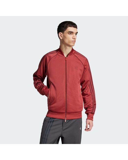 Adidas Red Adicolor Classics Sst Track Jacket for men