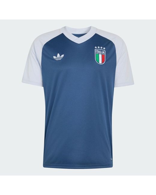 Adidas Blue Italy National Team 2026 Pre-Match Top for men
