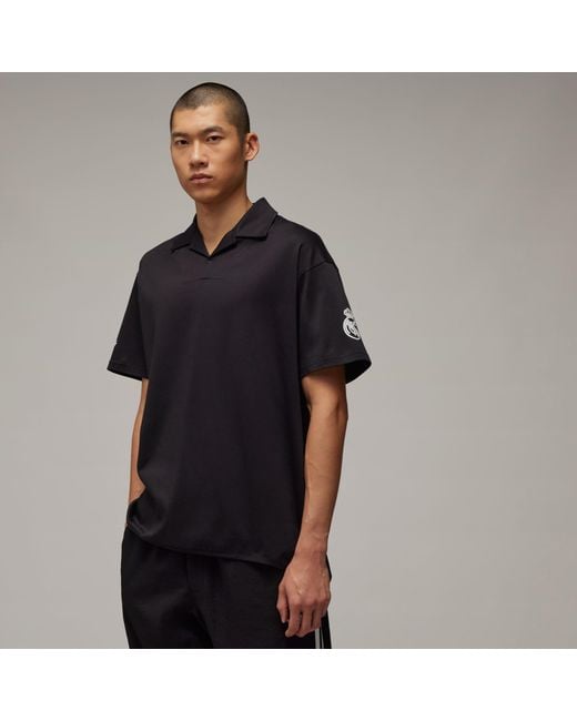 ショップレビュー ランキング Madrid Real Y-3 adidas Travel in Shirt Polo Sleeve Short トップス