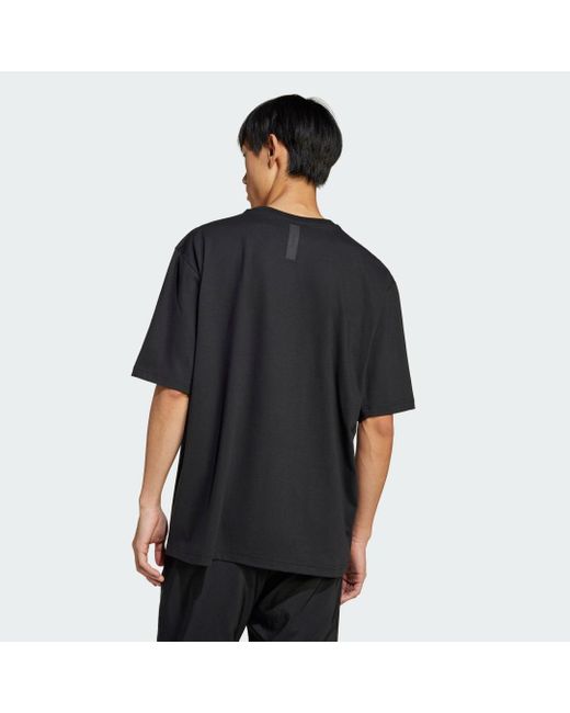 Adidas Black Z.N.E. Loose-Fit Tee for men