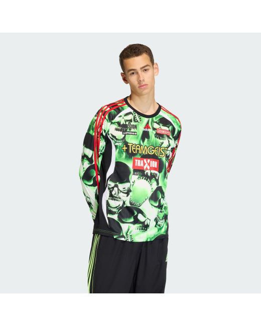 Adidas Green Teamgeist Moto Aop Jersey for men