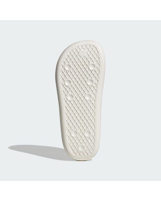 Adidas White Adilette Ayoon Slides