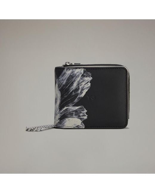 Adidas Black Y-3 Floral Wallet