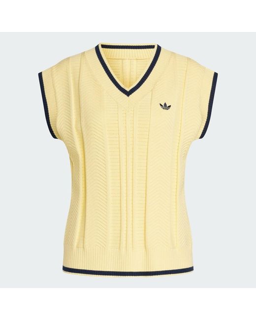 Adidas Blue Cable Knit Vest