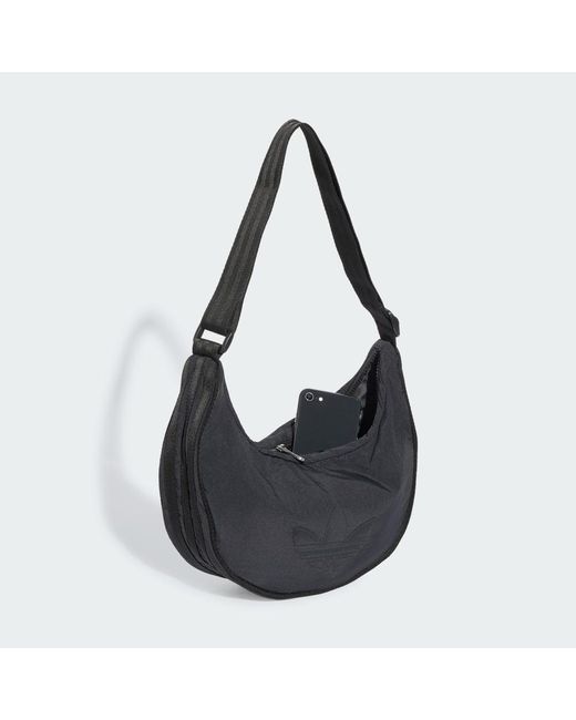 Adidas Black Everyday Icons Half Crescent Handbag