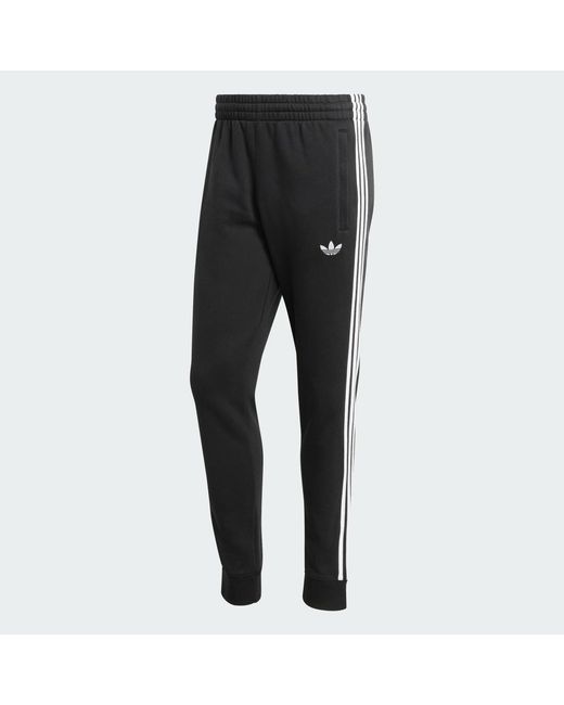 Adidas Gray 3-Stripes Sweatpants for men