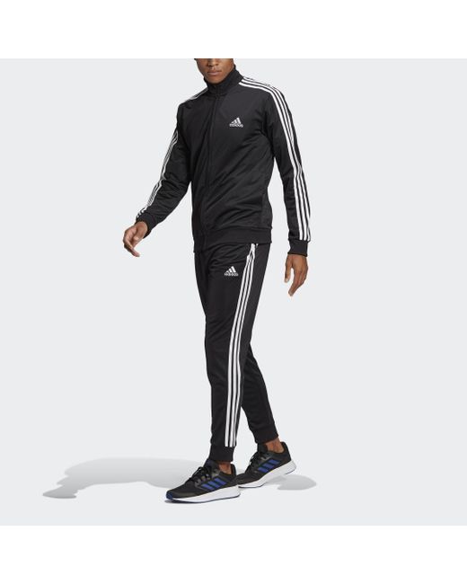 Chándal Primegreen Essentials 3 bandas adidas de Tejido sintético de color  Negro para hombre | Lyst
